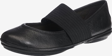 CAMPER Ballet Flats with Strap 'Rign' in Black: front