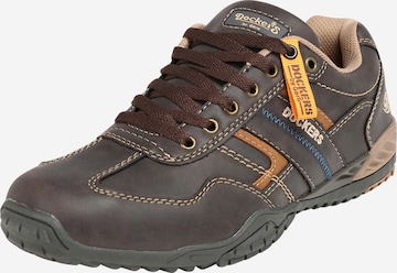 Dockers by Gerli Athletic lace-up shoe in Brown: front