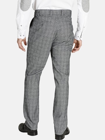 Regular Pantalon à pince 'Duke Gilbert' Charles Colby en gris