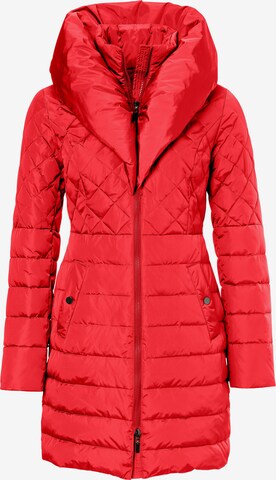 Manteau d’hiver heine en rouge : devant