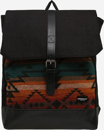 Iriedaily - Mochila 'Santania' en negro: frente