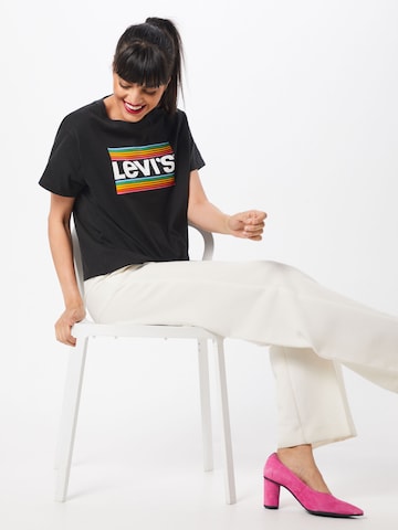 LEVI'S ® Тениска 'Graphic Varsity Tee' в черно