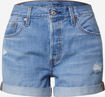 LEVI'S ® Jeans '501® Rolled Shorts' in Blue: front