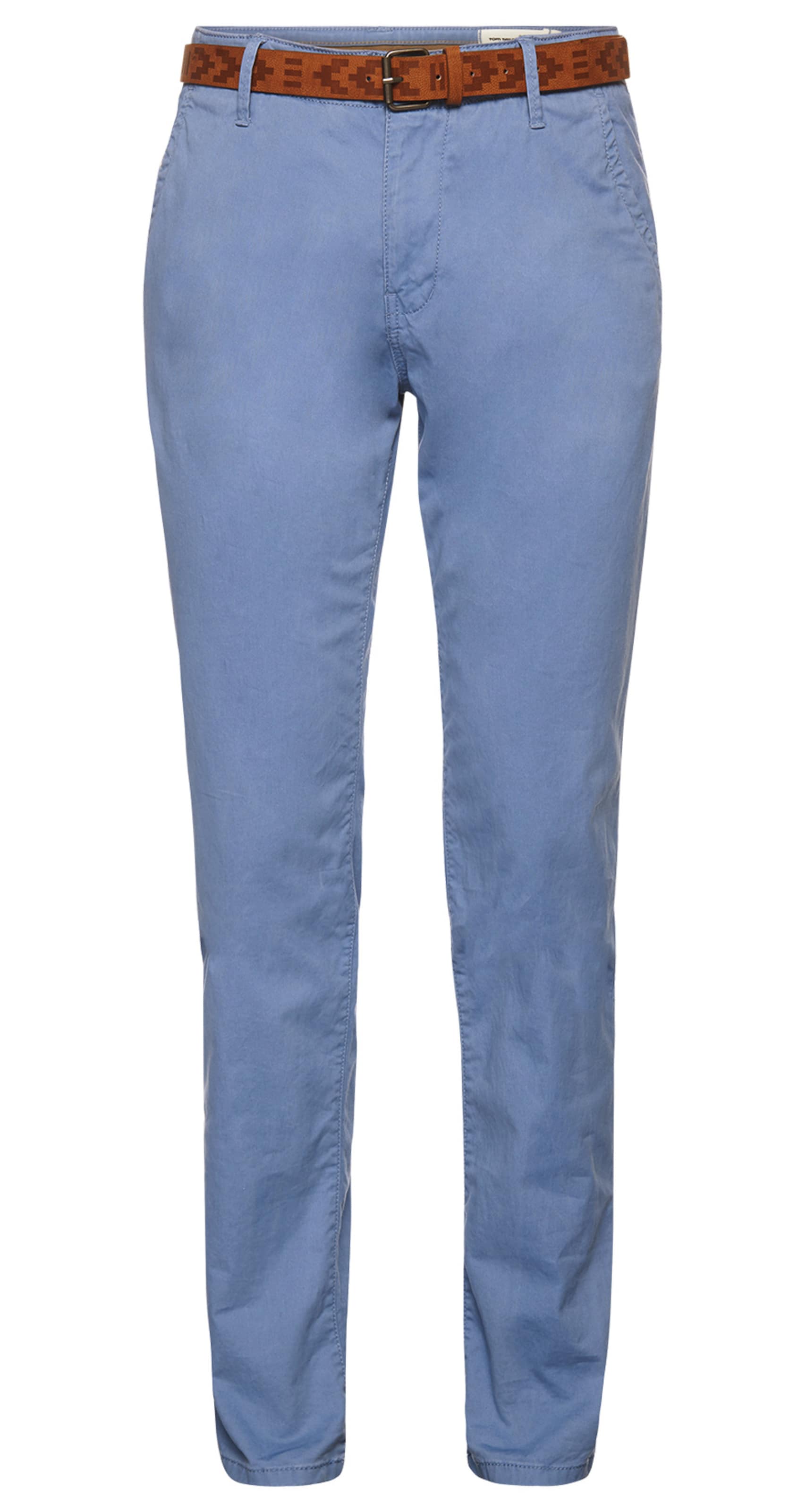 TOM TAILOR DENIM Regular Chino trousers in Blue: front