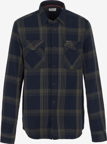 Kaporal Regular fit Button Up Shirt in Blue: front