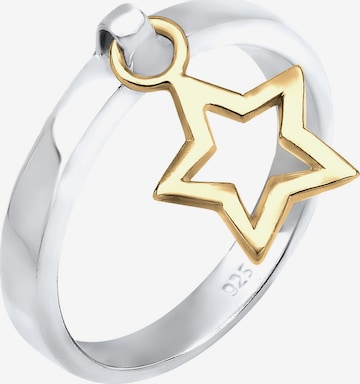 ELLI Ring 'Sterne' in Zilver: voorkant
