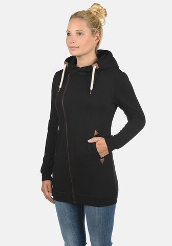 DESIRES Zip-Up Hoodie 'Vicky' in Black: front