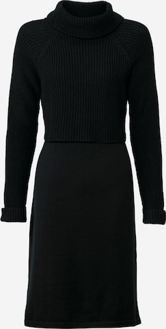 heinePletena haljina - crna boja: prednji dio