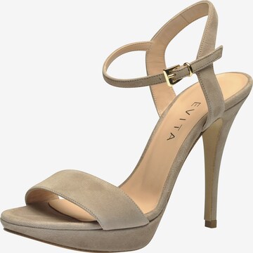 EVITA Sandalen met riem in Beige: voorkant