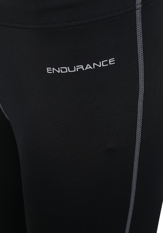 ENDURANCE Skinny Sportovní kalhoty 'Zaragosa' – černá