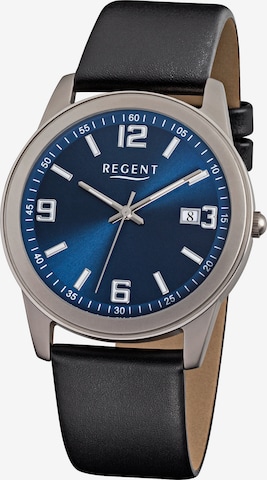 REGENT Analog Watch in Black: front