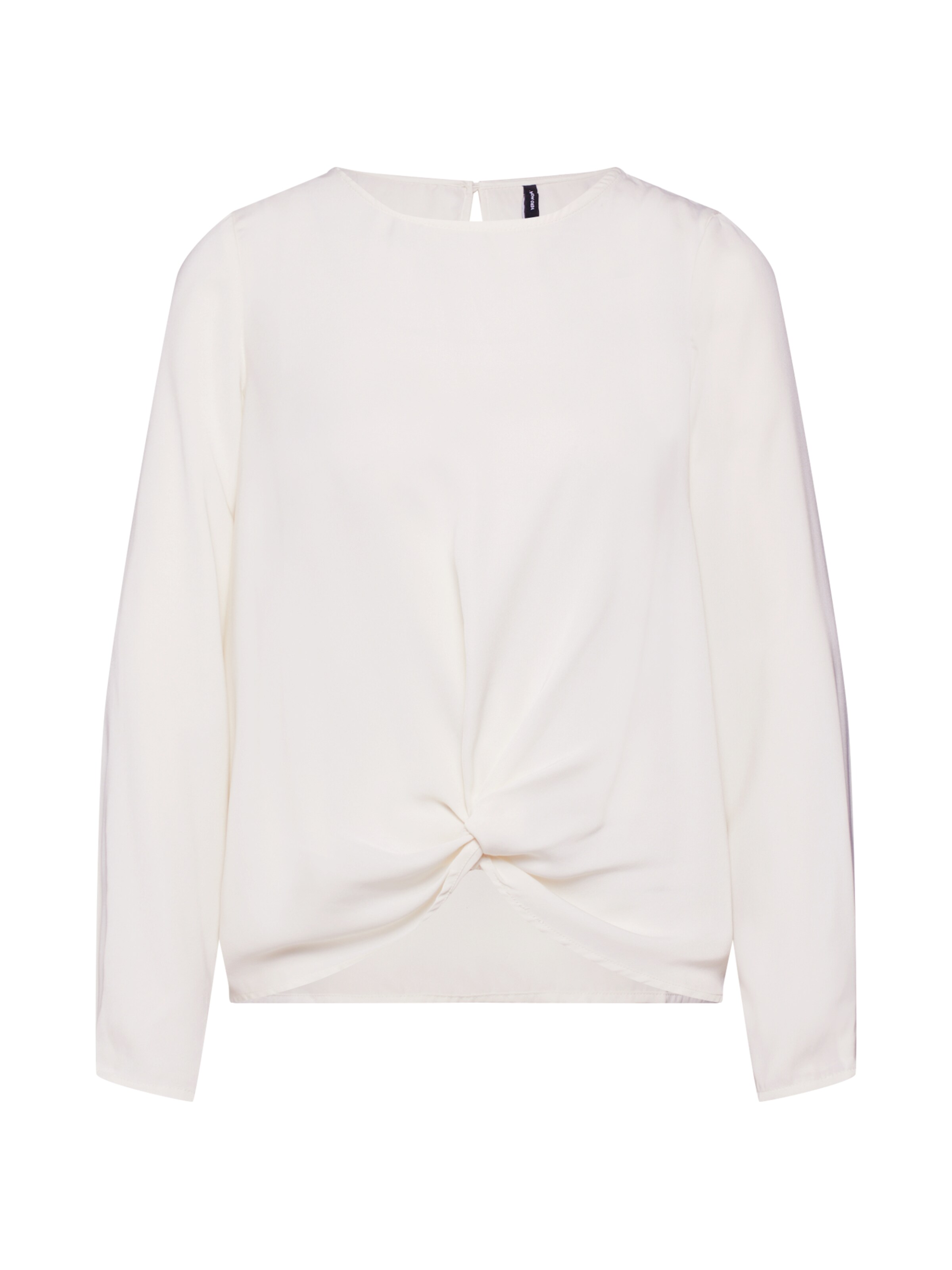 VERO MODA - Blouse 'VMSTANLY KNOT L/S TOP NOOS' in de kleur Wit