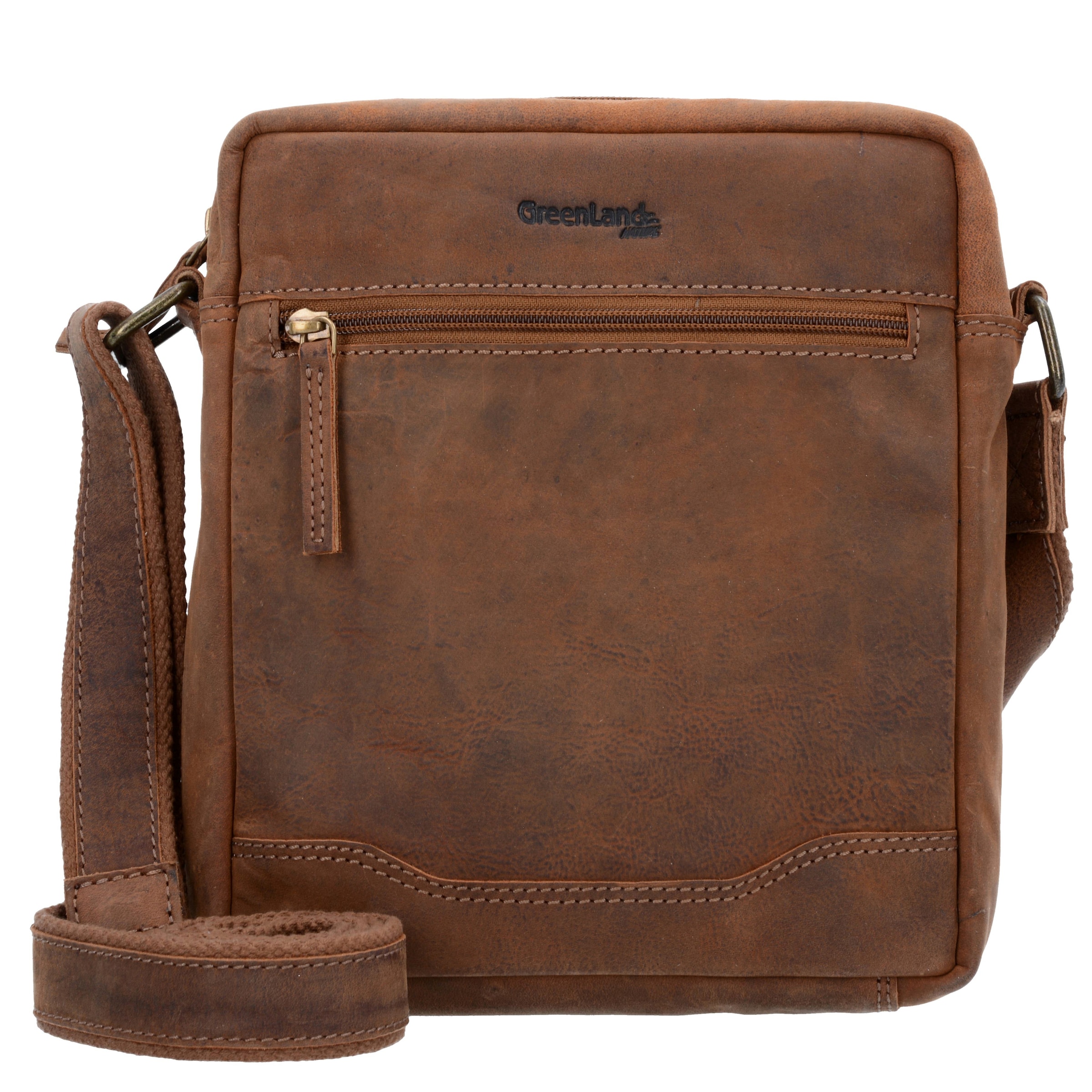 Sac à bandoulière 'Montenegro' Greenland Nature en marron : devant