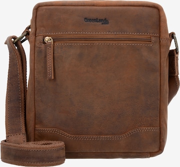 Greenland Nature Crossbody Bag 'Montenegro' in Brown: front