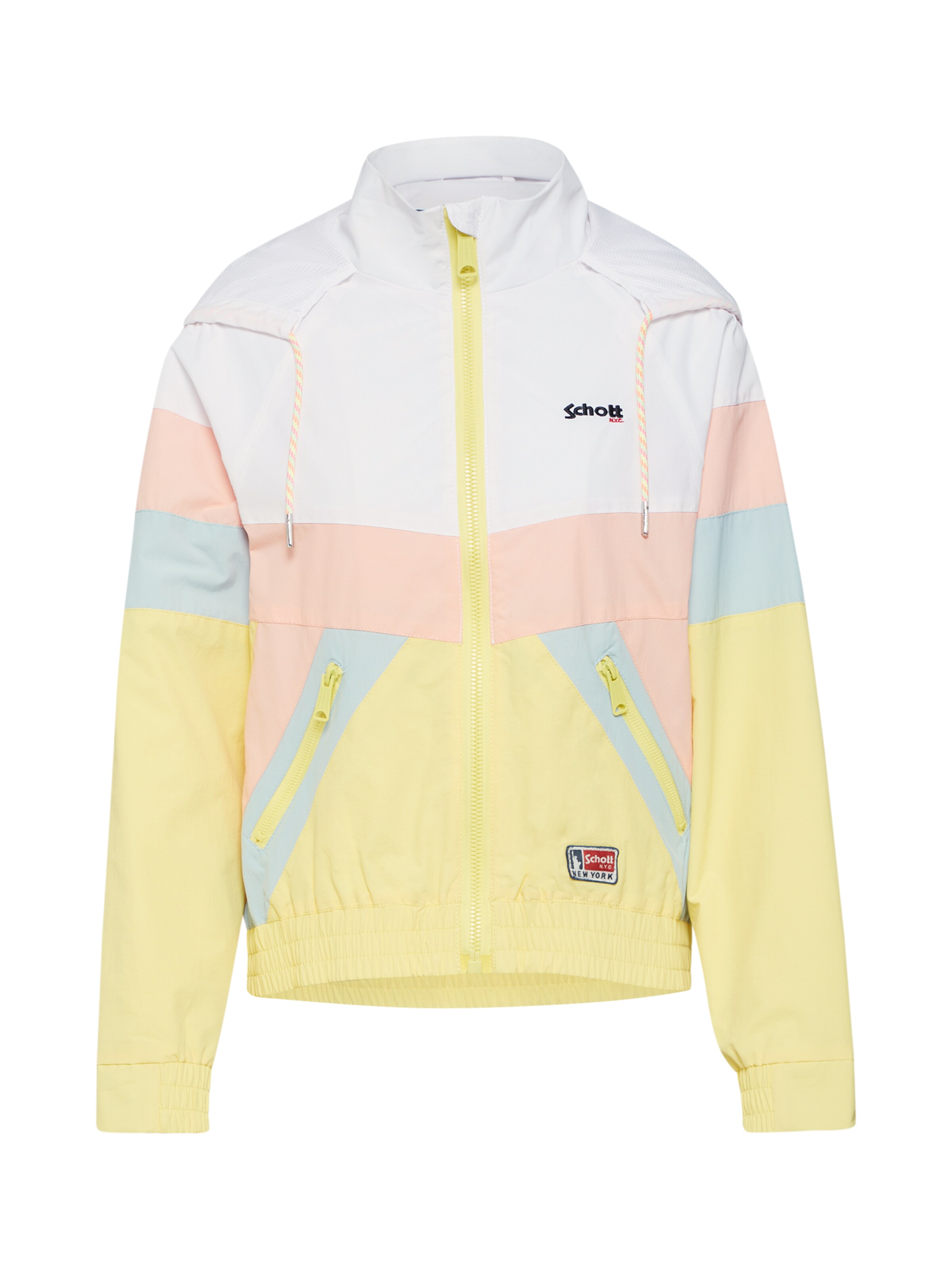 Schott NYC - Tussenjas 'JKT Catalina W' in de kleur Lichtgeel