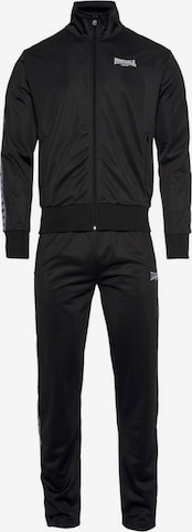 LONSDALE Sweatsuit in Black: front