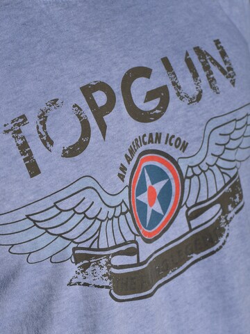 TOP GUN T-Shirt 'Construction' in Blau