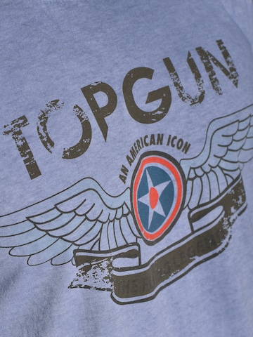 TOP GUN Shirt 'Construction' in Blauw