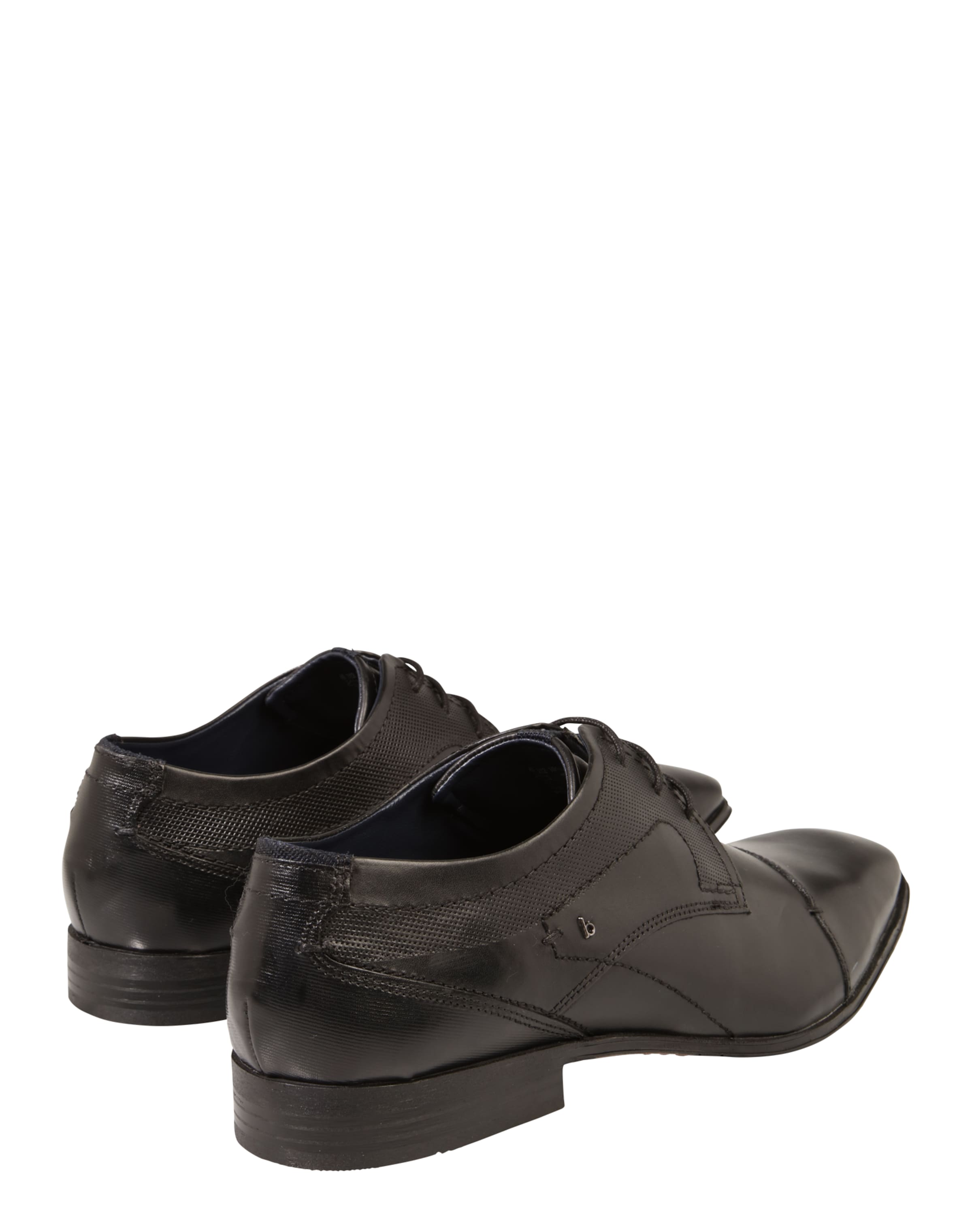bugatti Обувь на шнуровке в Черный