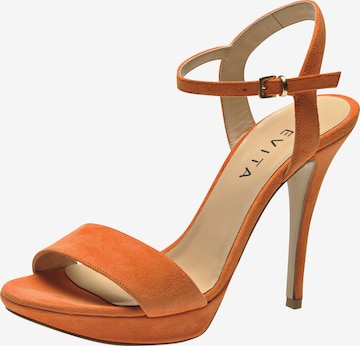 EVITA Damen Sandalette in Orange: predná strana