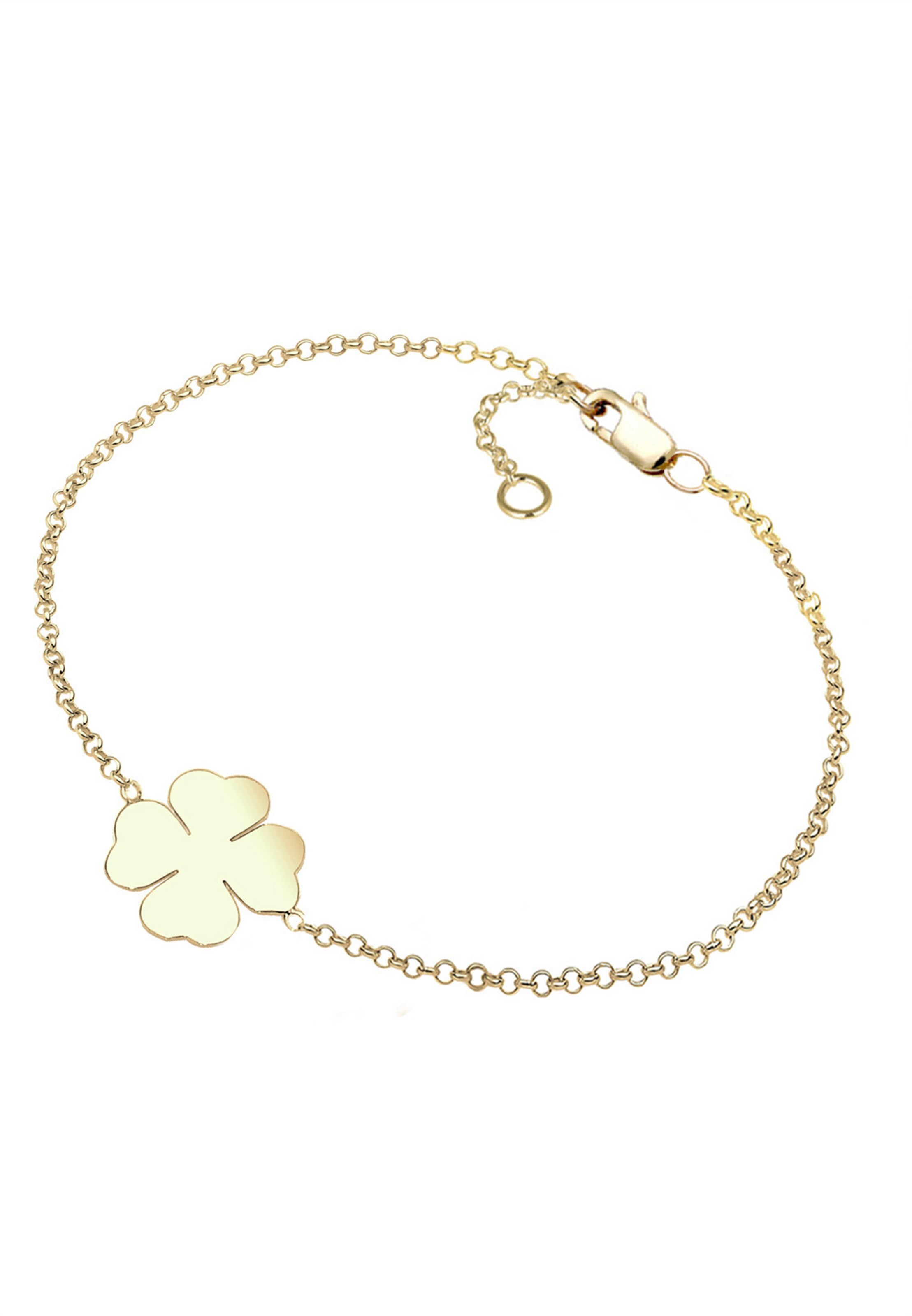 ELLI PREMIUM Bracelet 'Kleeblatt' in Gold