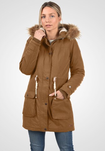 DESIRES Winter Jacket in Brown: front