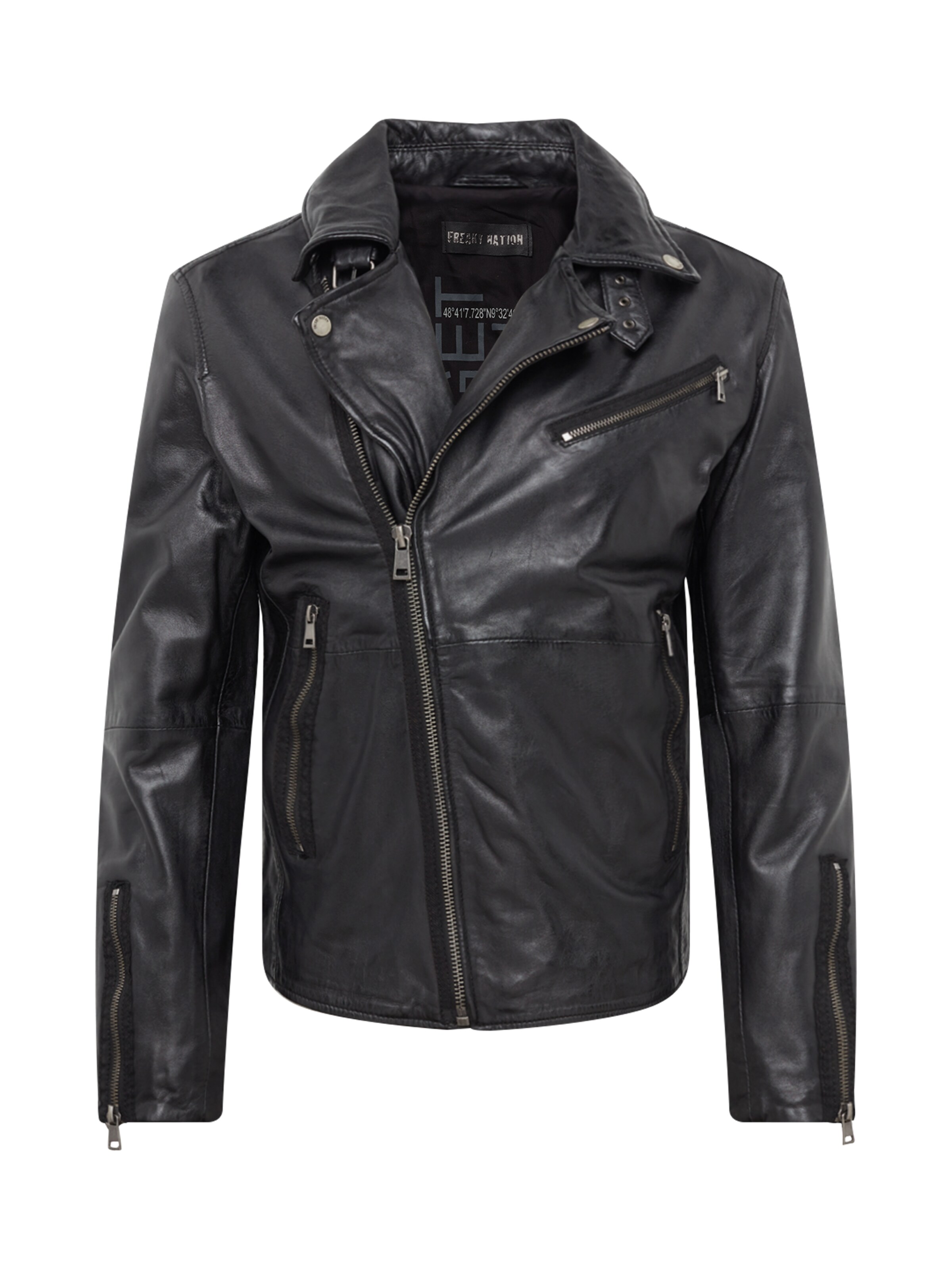 FREAKY NATION - Tussenjas 'City Biker' in de kleur Zwart