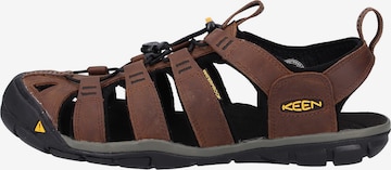 KEEN - Sandália 'CLEARWATER CNX' em castanho