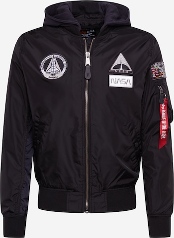 ALPHA INDUSTRIES Between-season jacket 'NASA' in Black: front