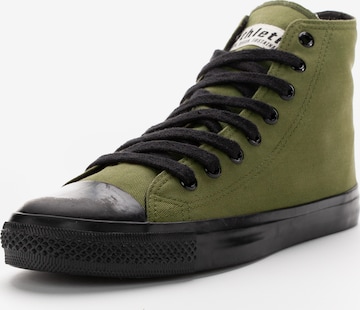 Ethletic Sneakers hoog in Groen: voorkant