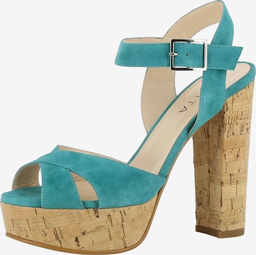 EVITA Strap Sandals 'Lana' in Blue: front