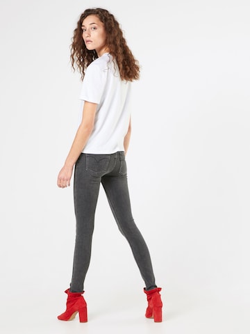LEVI'S ® Slimfit Jeans '710™ Super Skinny' in Grijs: terug