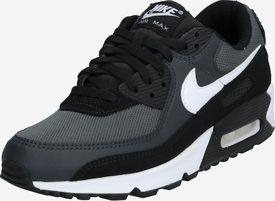 Nike Sportswear Zemie brīvā laika apavi 'AIR MAX 90', krāsa - pelēks / melns / balts, Preces skats