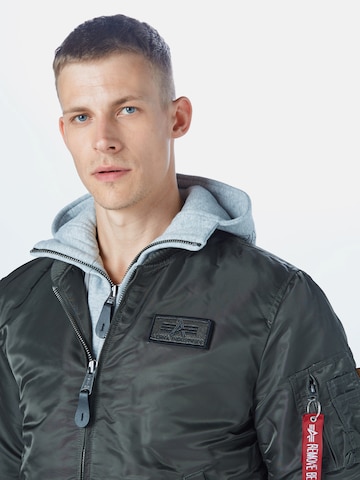 ALPHA INDUSTRIES Prechodná bunda 'MA-1 D-Tec' - Sivá