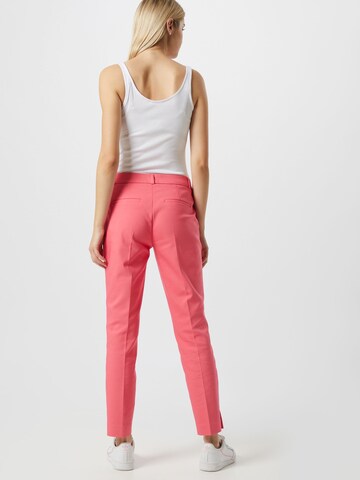 COMMA Slimfit Spodnie w kant w kolorze różowy