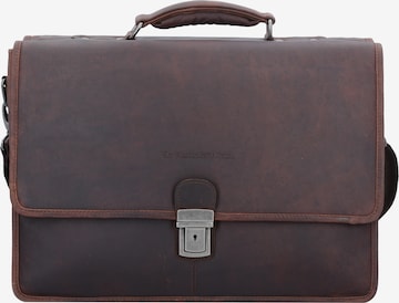 The Chesterfield Brand Document Bag in Brown: front