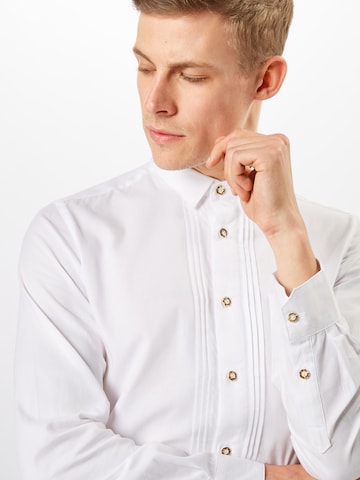 STOCKERPOINT Regular fit Traditional Button Up Shirt 'Mika2' in White