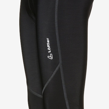 Löffler Skinny Sporthose in Schwarz