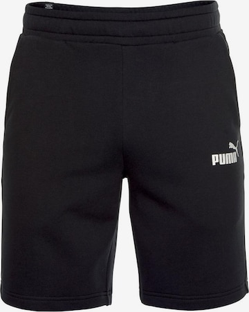 Regular Pantaloni sport de la PUMA pe negru: față