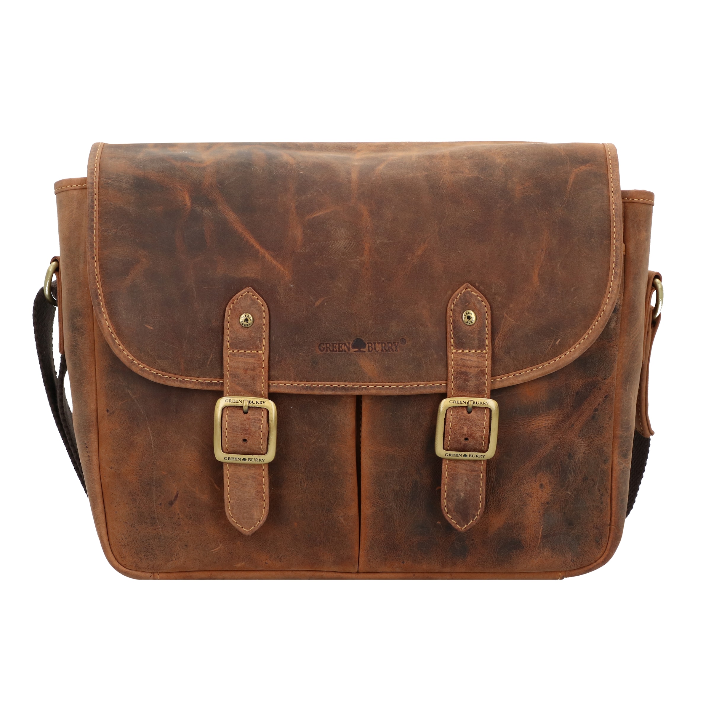 Sac pour appareil photo GREENBURRY en marron : devant