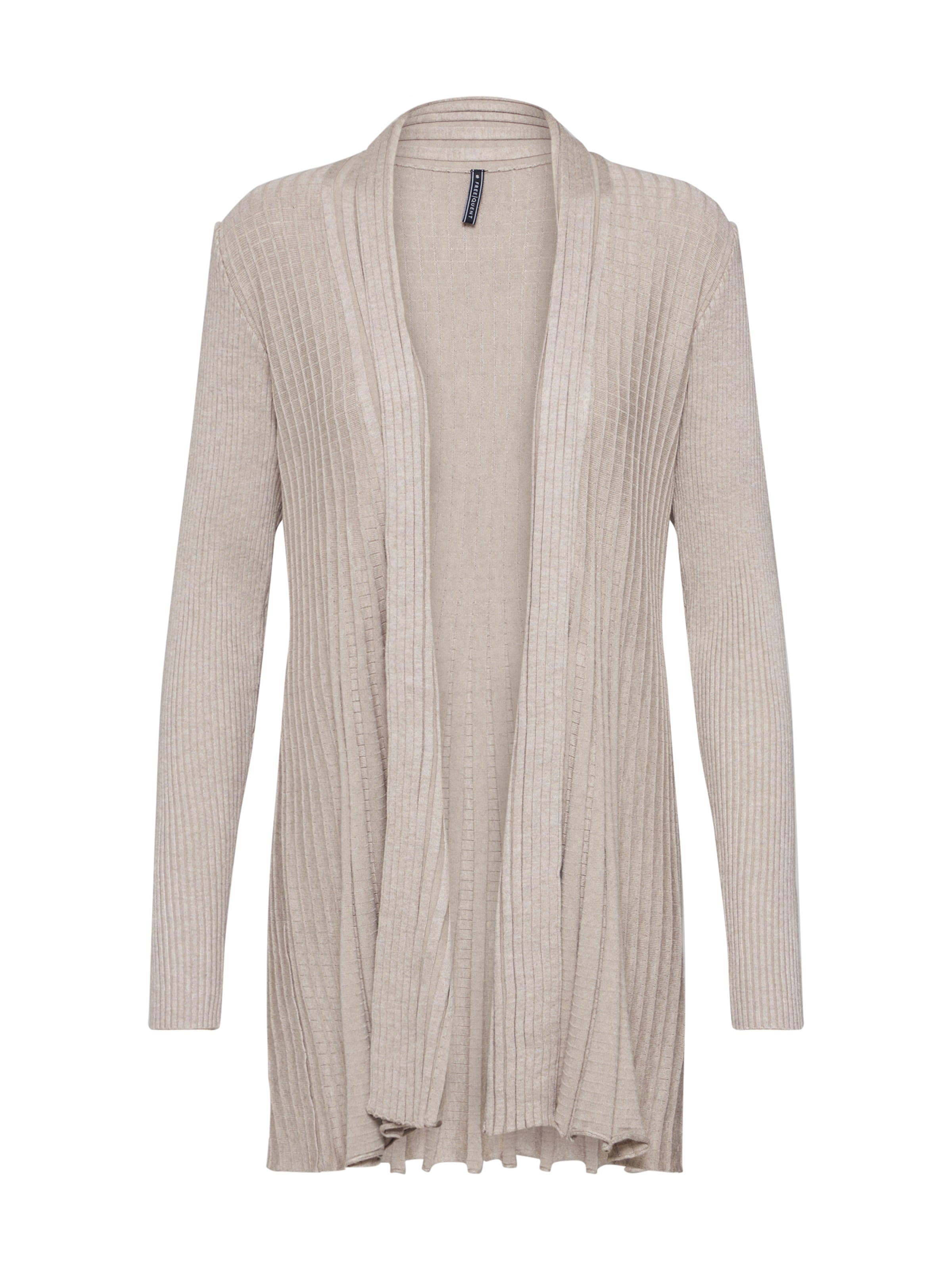 Freequent Вязаная кофта 'CLAUDISSE' в Бежевый: спереди