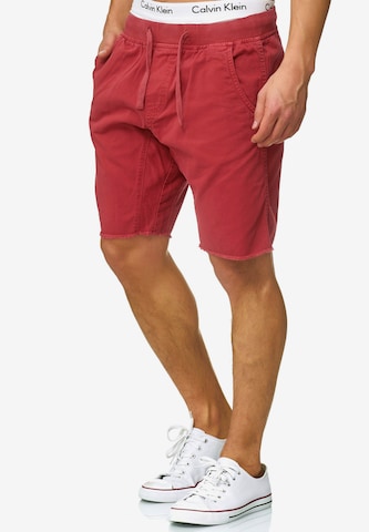 INDICODE JEANS Loosefit Shorts 'Carver' in Rot: predná strana