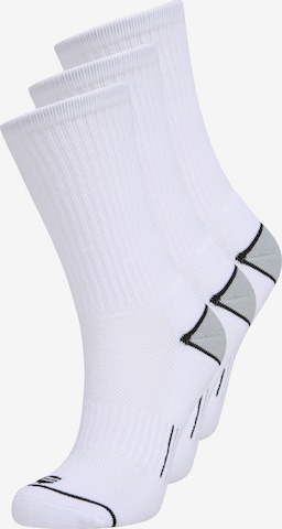 ENDURANCE Athletic Socks in White: front