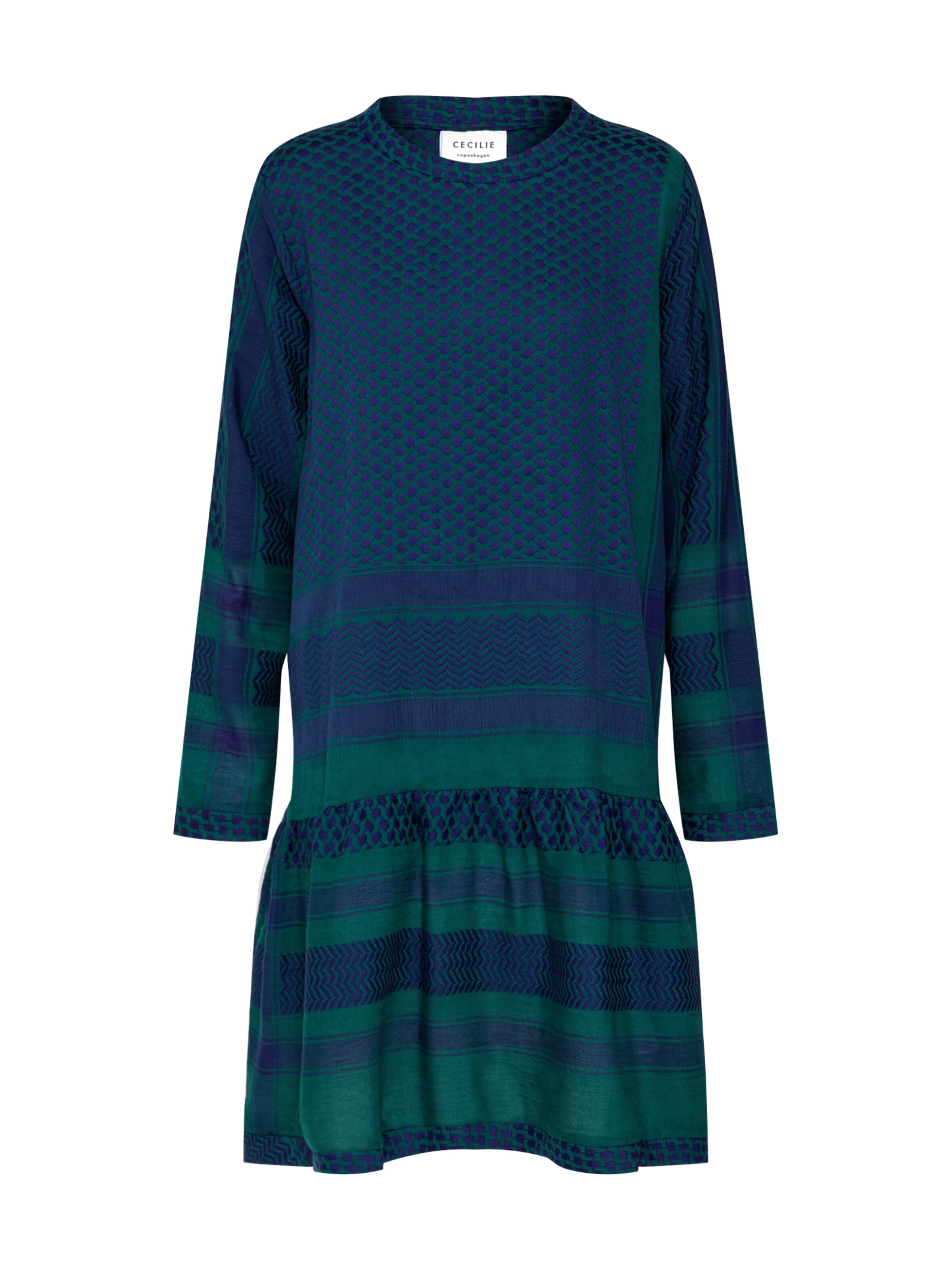 Cecilie Copenhagen - Kleid 'Dress 2O Long Sleeves' in grün