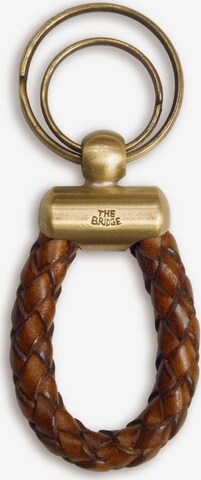 The Bridge Key Ring in Brown: front