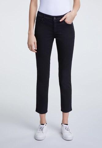 OUI Slimfit Jeans i sort