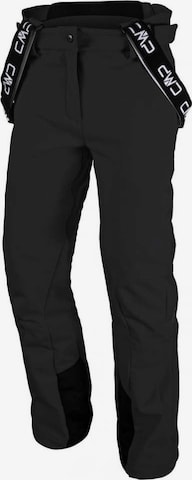 Regular Pantaloni outdoor de la CMP pe negru: față