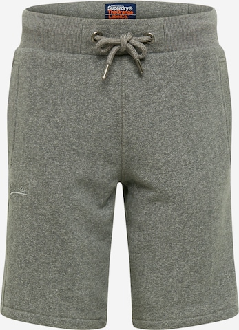 Superdry Regular Broek in Grijs: voorkant