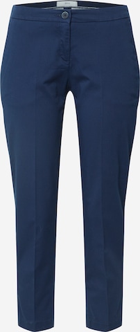 BRAX Pleated Pants 'Maron' in Blue: front