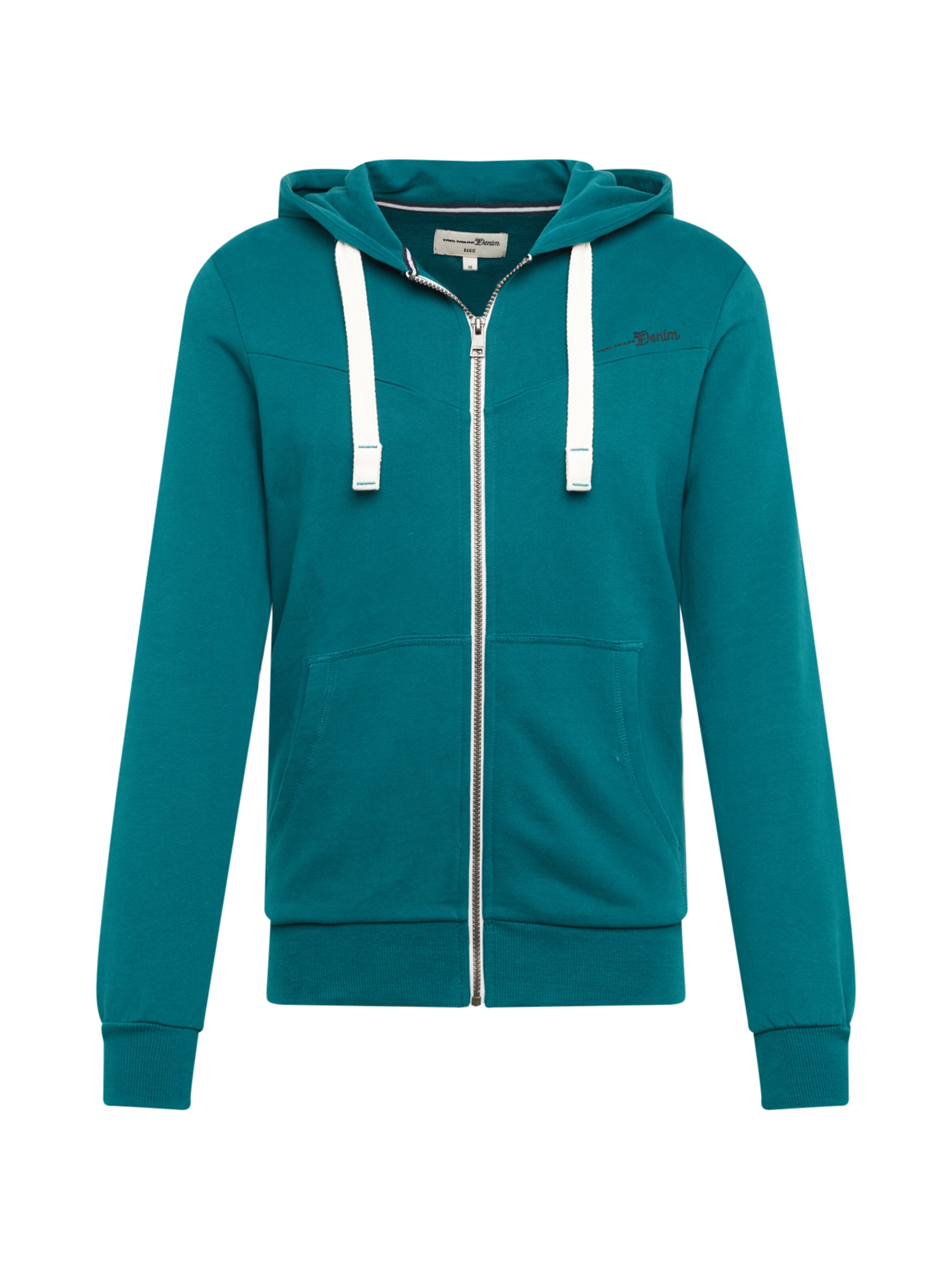 TOM TAILOR DENIM - Sweatvest in de kleur Donkergroen